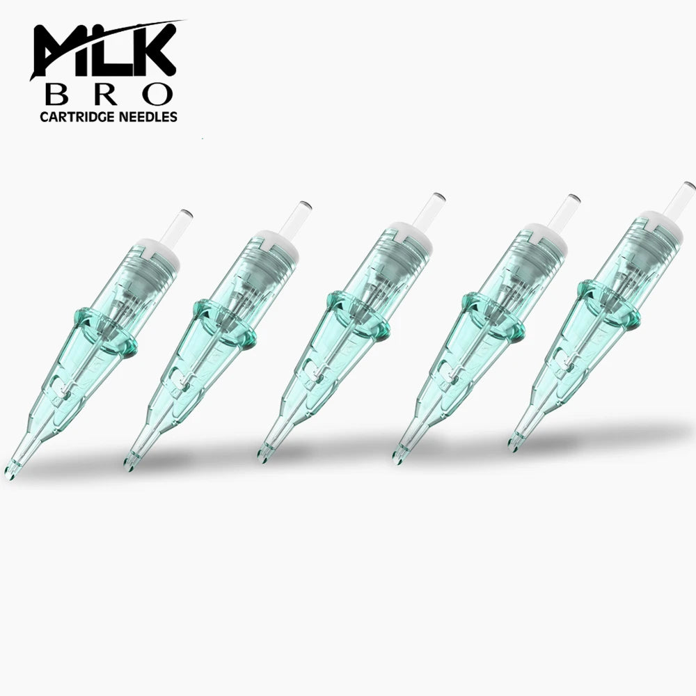 20pc MLK BRO Safety Cartridge Tattoo Needles Round Liner (RL) #12 (0.35 MM) #10 (0.30) ✨