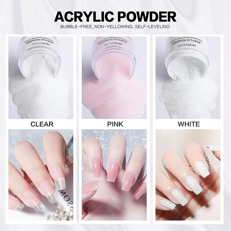 Moro√an Acrylic Powder Liquid Monomer for Acrylic Nail Extensions ✨