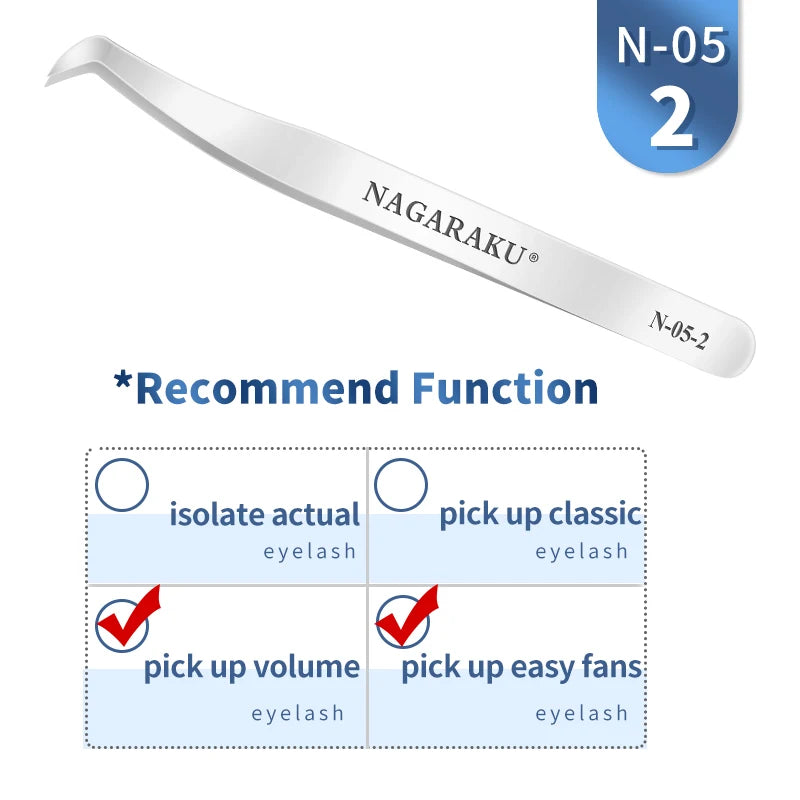 NAGARAKU Eyelash ExtensionTweezers ✨