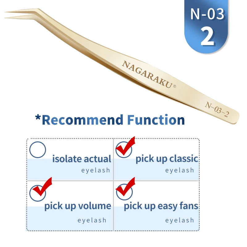 NAGARAKU Eyelash ExtensionTweezers ✨