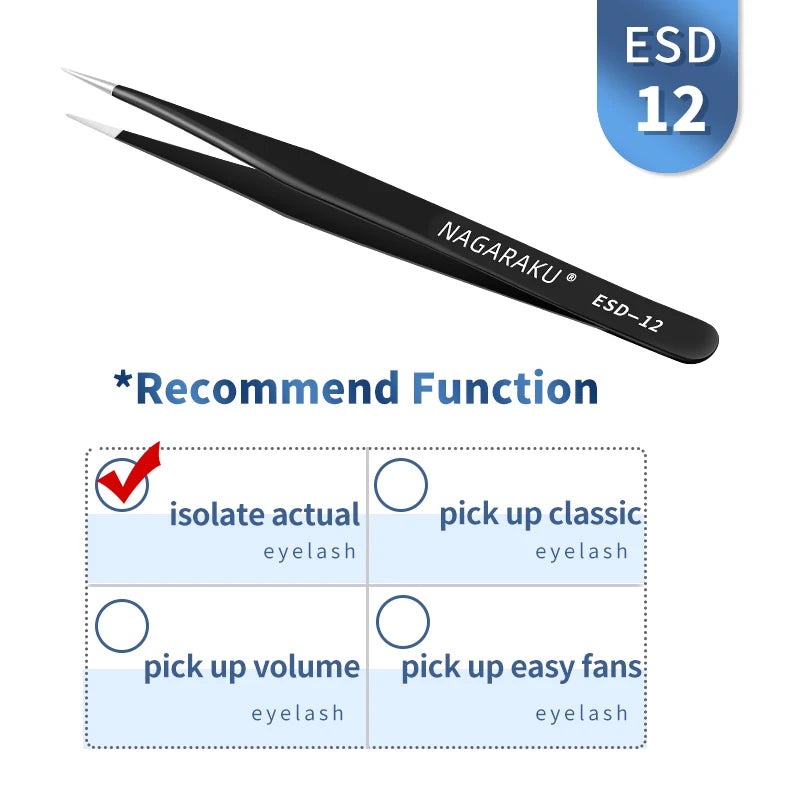 NAGARAKU Eyelash ExtensionTweezers ✨