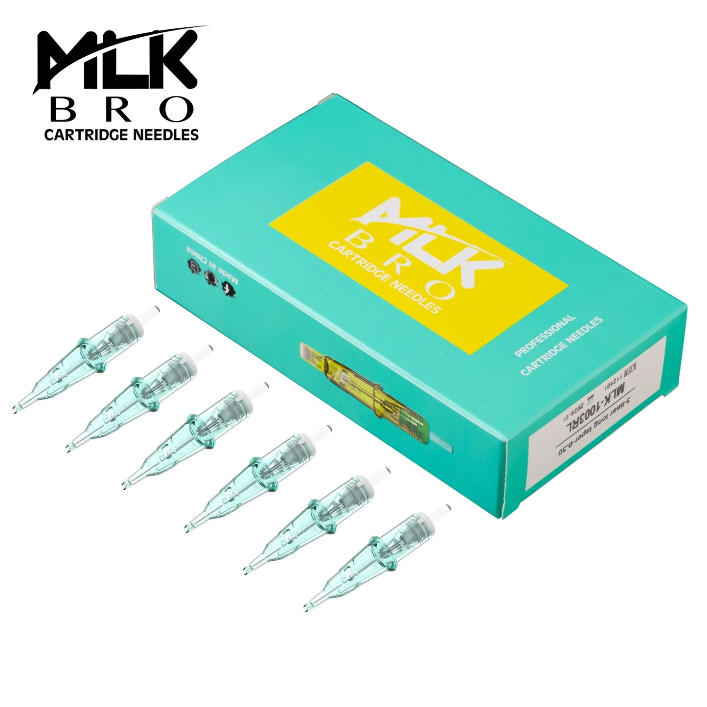 20pc MLK BRO Safety Cartridge Tattoo Needles Round Liner (RL) #12 (0.35 MM) #10 (0.30) ✨