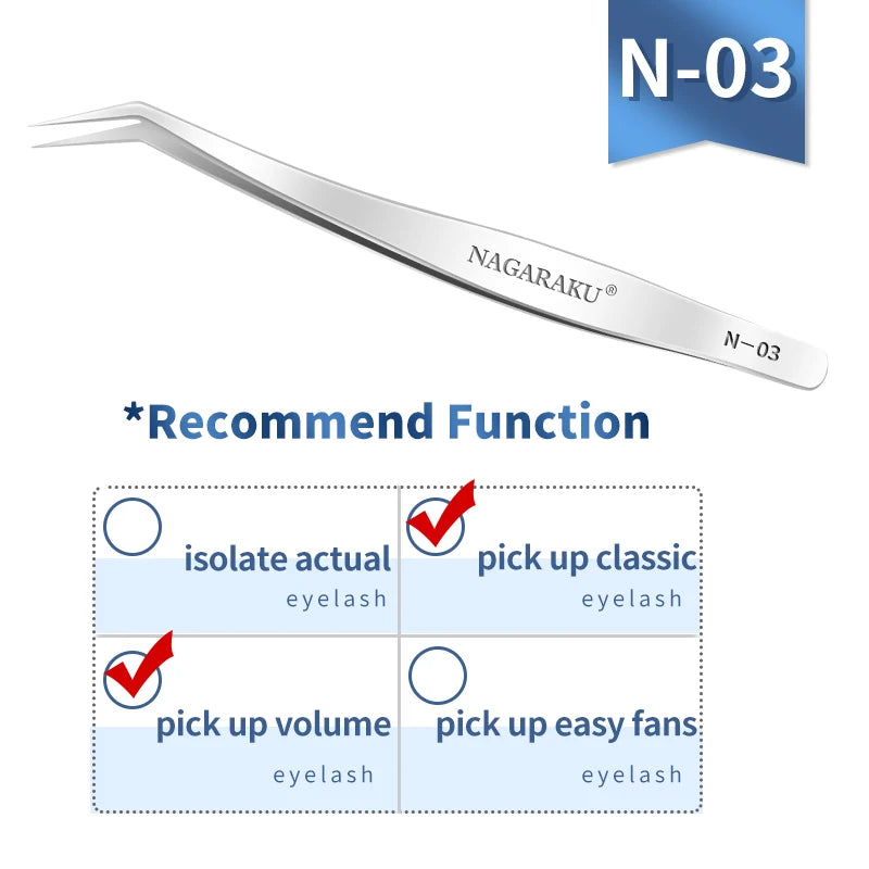 NAGARAKU Eyelash ExtensionTweezers ✨