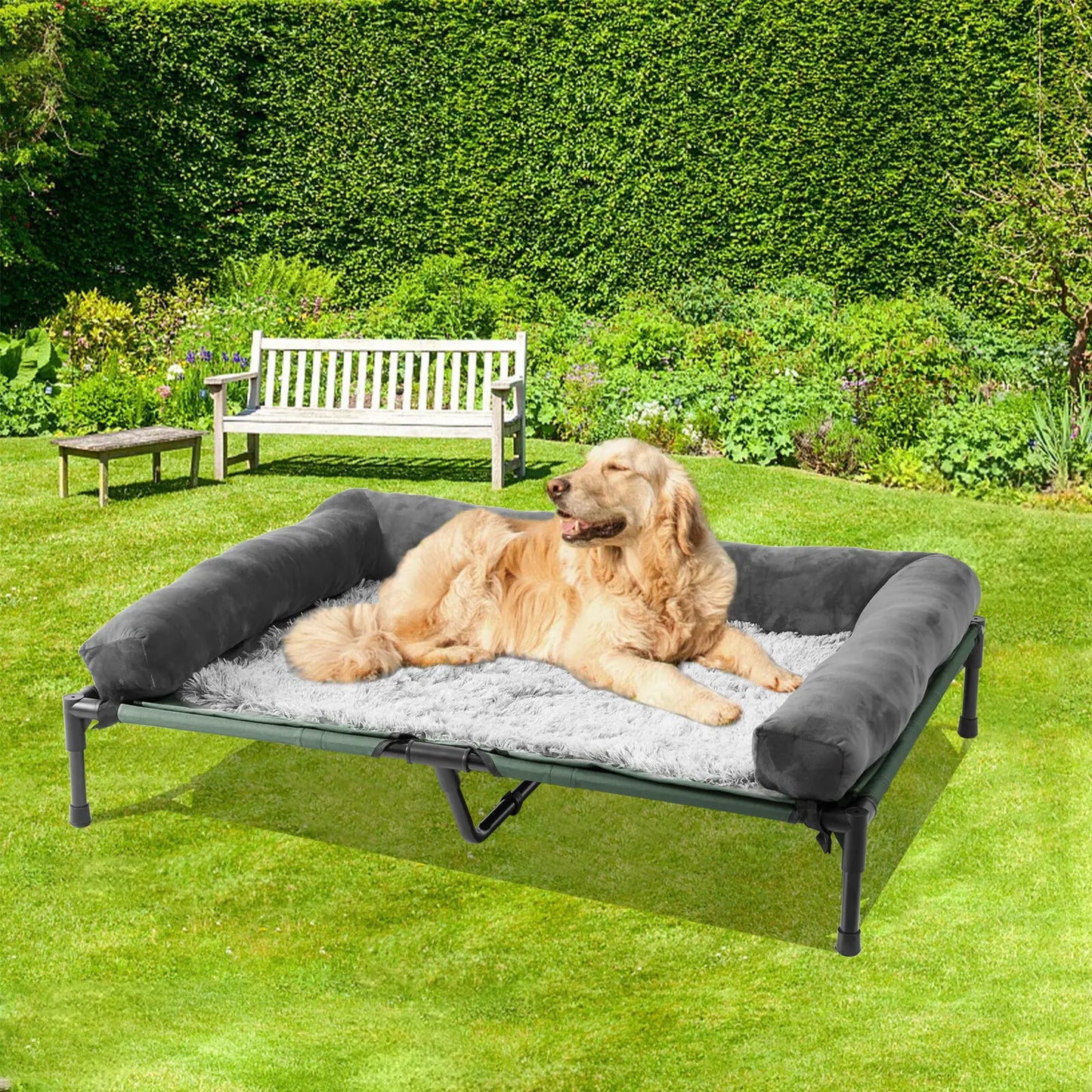 Elevated Cooling Dog Bed ✨