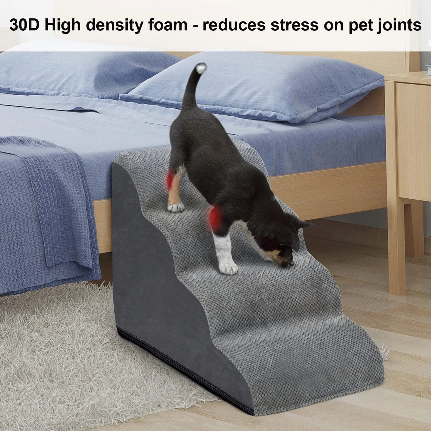 Pet Steps For Dogs & Cats Non-Slip Dog Training Stairs  ✨