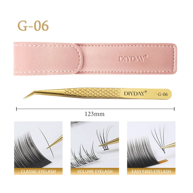 DiYDaY Anti-slip Eyelash Extension Tweezers ✨