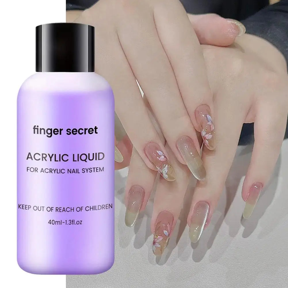 Finger Secret Acrylic Liquid For Acrylic Powder Dust ✨