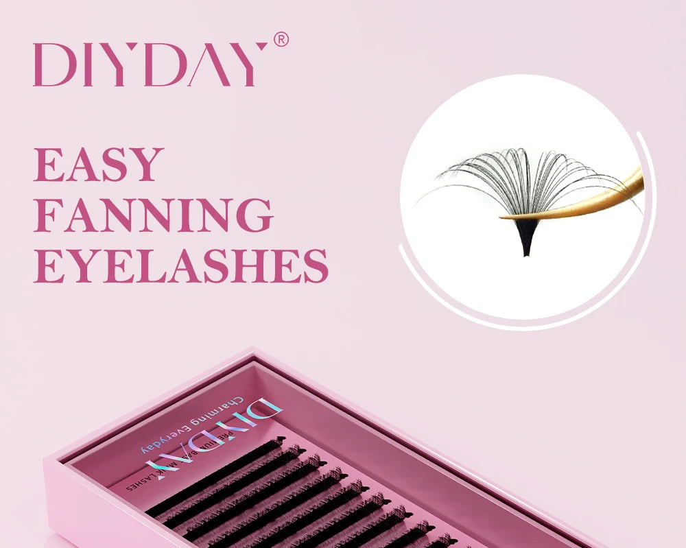 DIYDAY Easy Fanning Eyelash Extension ✨