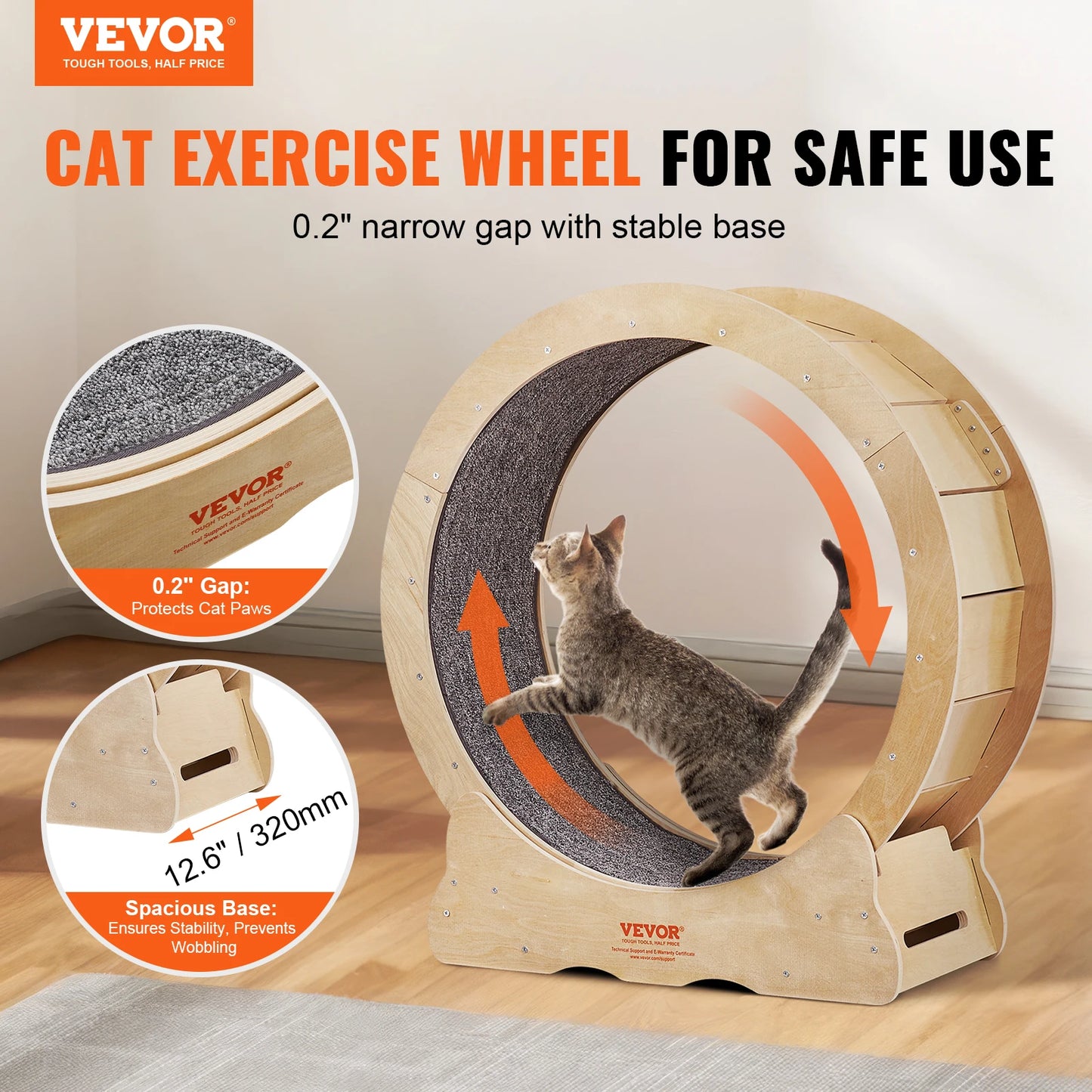 VEVOR Cat Exercise Wheel ✨