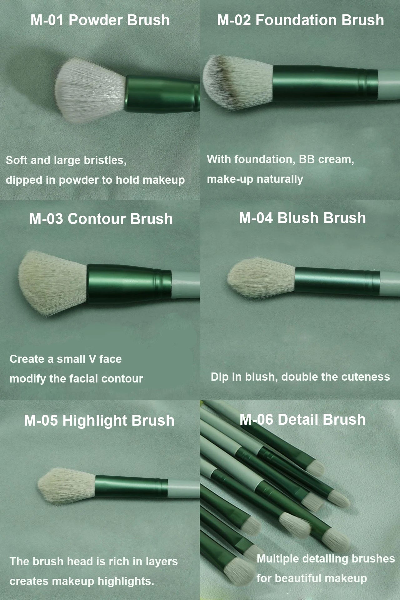 13 PCS Makeup Brushes Set ✨