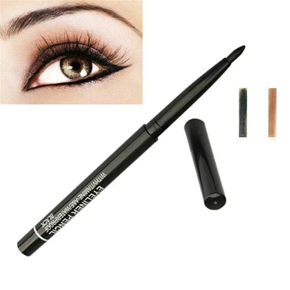 MKNK 3Pcs Waterproof & Sweat-Proof Black Eyeliner Set ✨