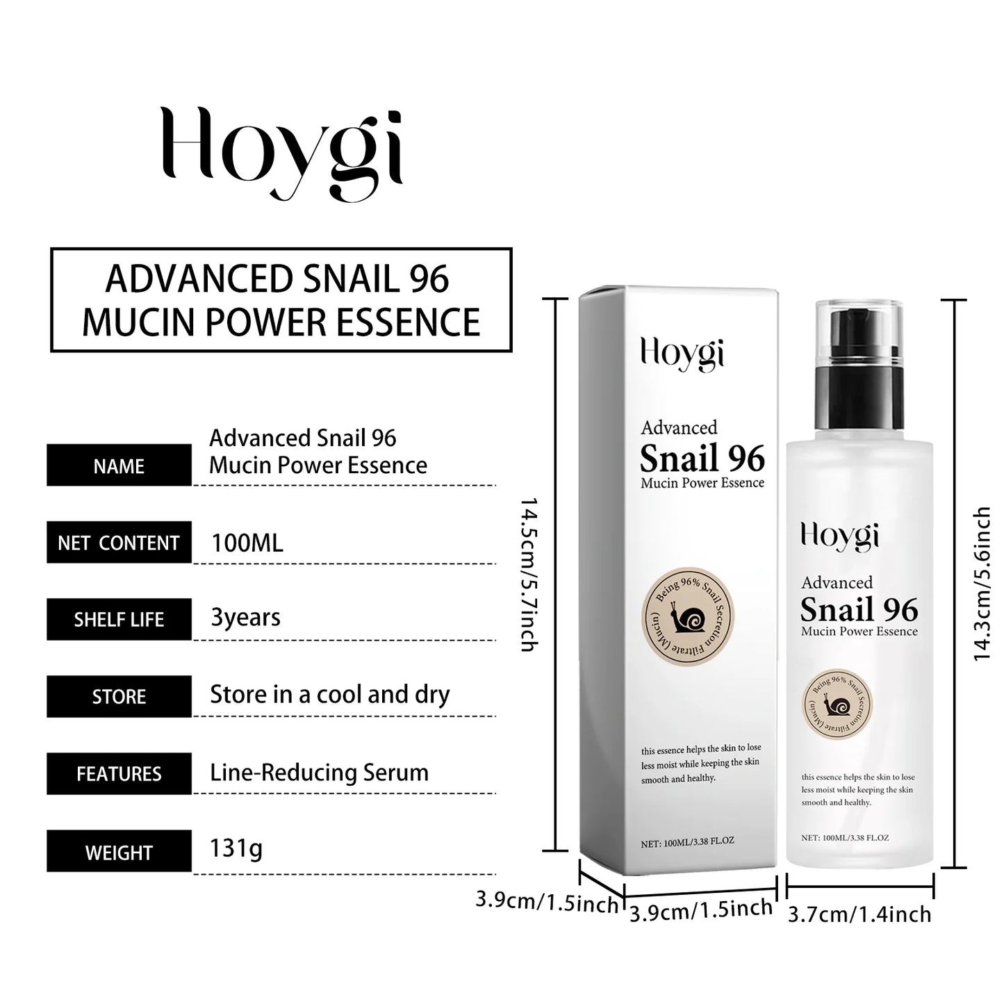 Hoygi Advanced Snail 96 Mucin Serum ✨