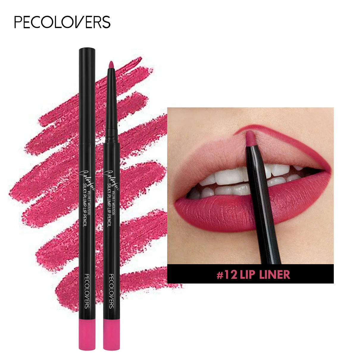 PECOlovers Waterproof Matte Lipliner Pencil ✨