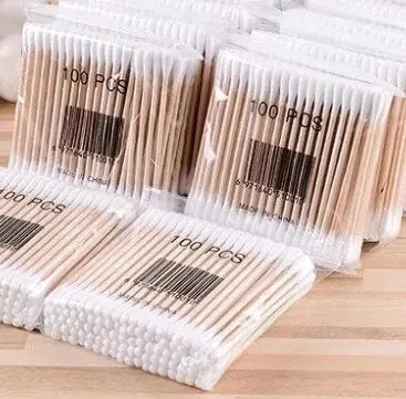 Double-Head Wood Cotton Swab ✨