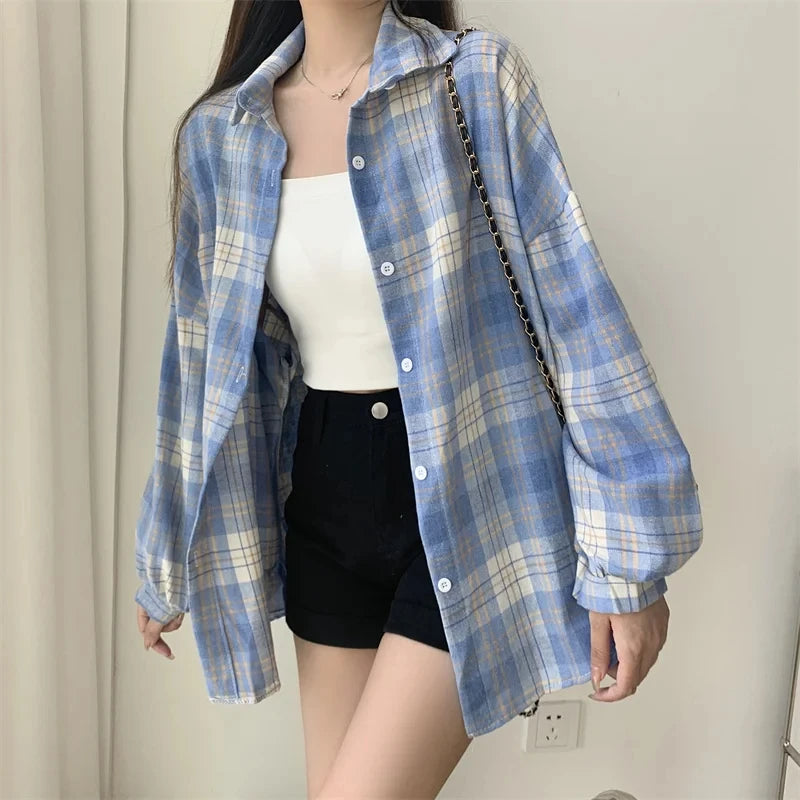 Women's Long Sleeve Plaid Flannel 💕