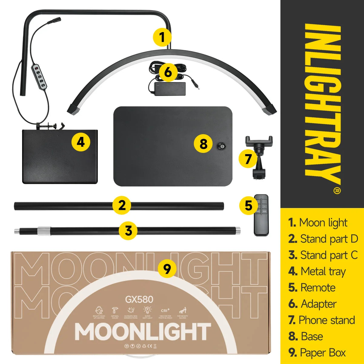 23-inch LED Nail Lamp Half-Moon Lamp ✨