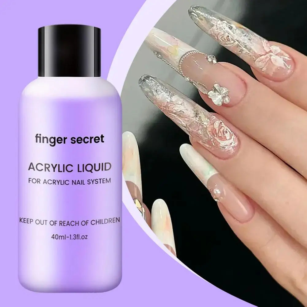 Finger Secret Acrylic Liquid For Acrylic Powder Dust ✨