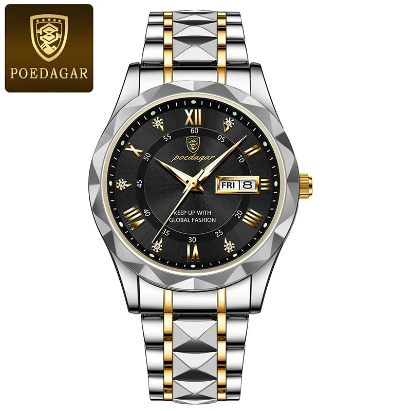 POEDAGAR Luminous Luxury Watch ✔️