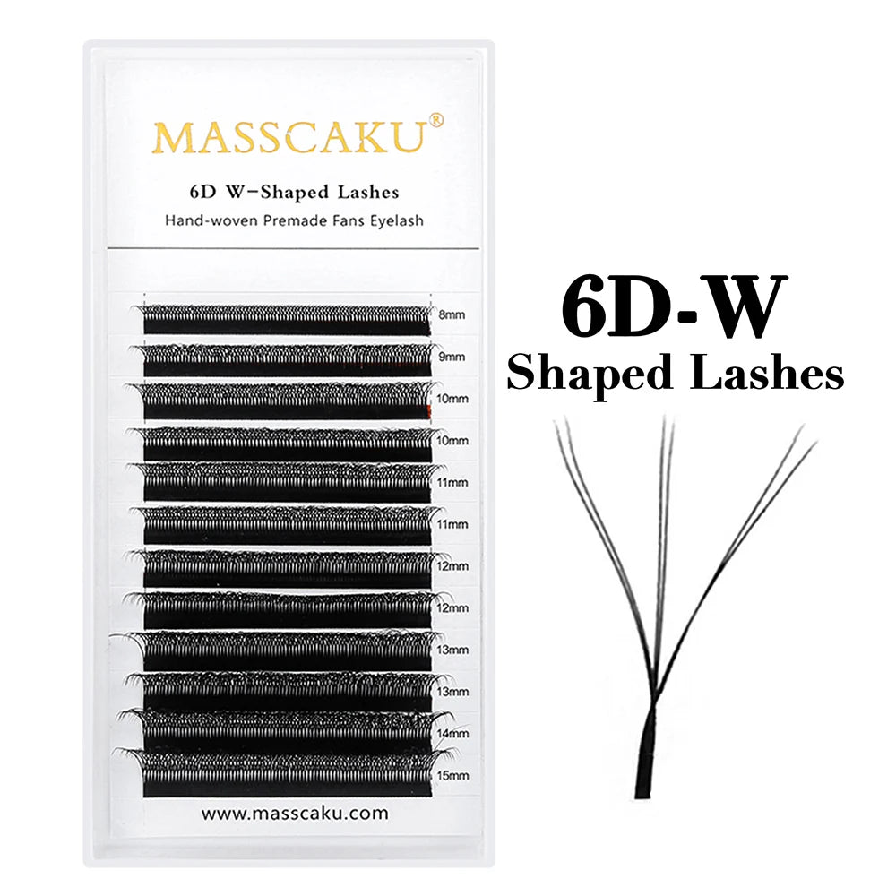 MASSCAKU 12 Rows Premium Mink Eyelash Extensions ✨