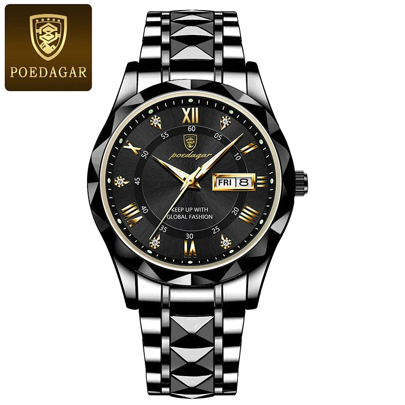 POEDAGAR Luminous Luxury Watch ✔️