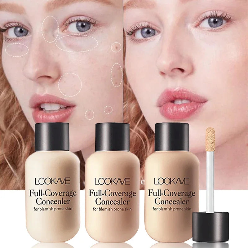 LOOKAVE Waterproof Liquid Concealer Foundation ✨