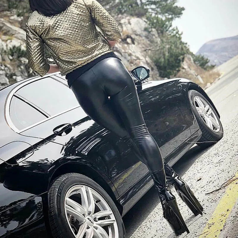 Shiny Black Sexy Leather Pants ✨