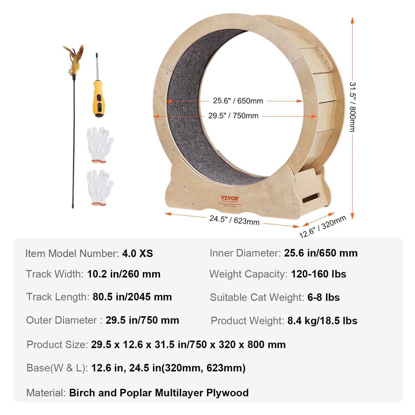 VEVOR Cat Exercise Wheel ✨