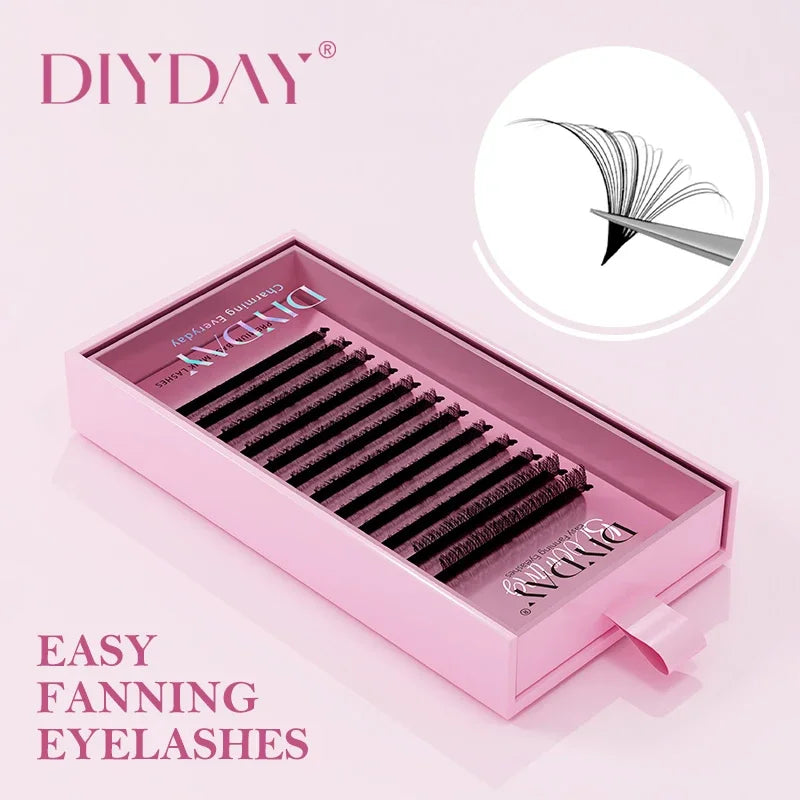 DIYDAY Easy Fanning Eyelash Extension ✨