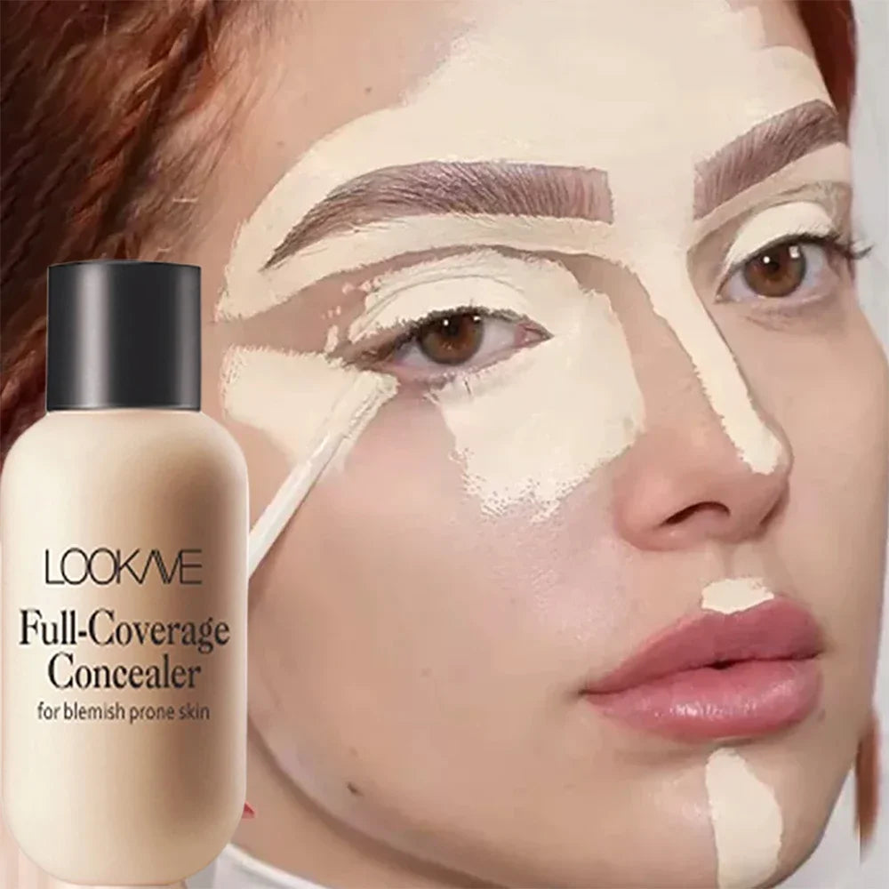 LOOKAVE Waterproof Liquid Concealer Foundation ✨