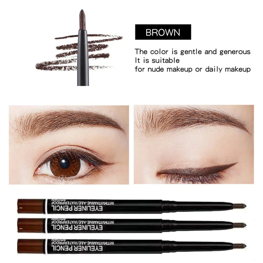 MKNK 3Pcs Waterproof & Sweat-Proof Black Eyeliner Set ✨