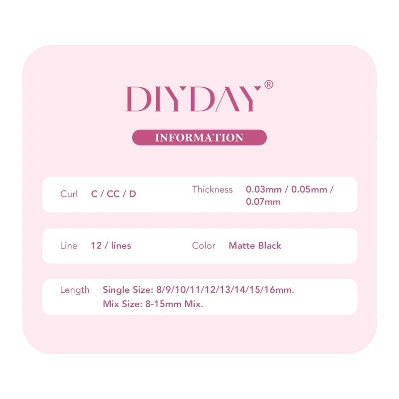 DIYDAY Easy Fanning Eyelash Extension ✨