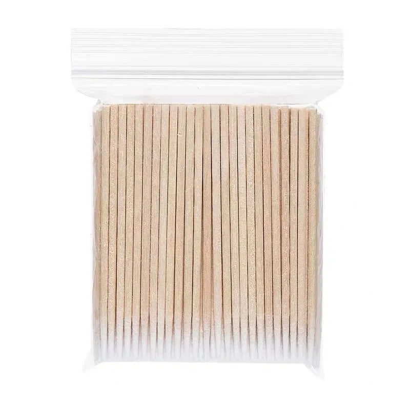 100Pcs Nails Wood Swab ✨