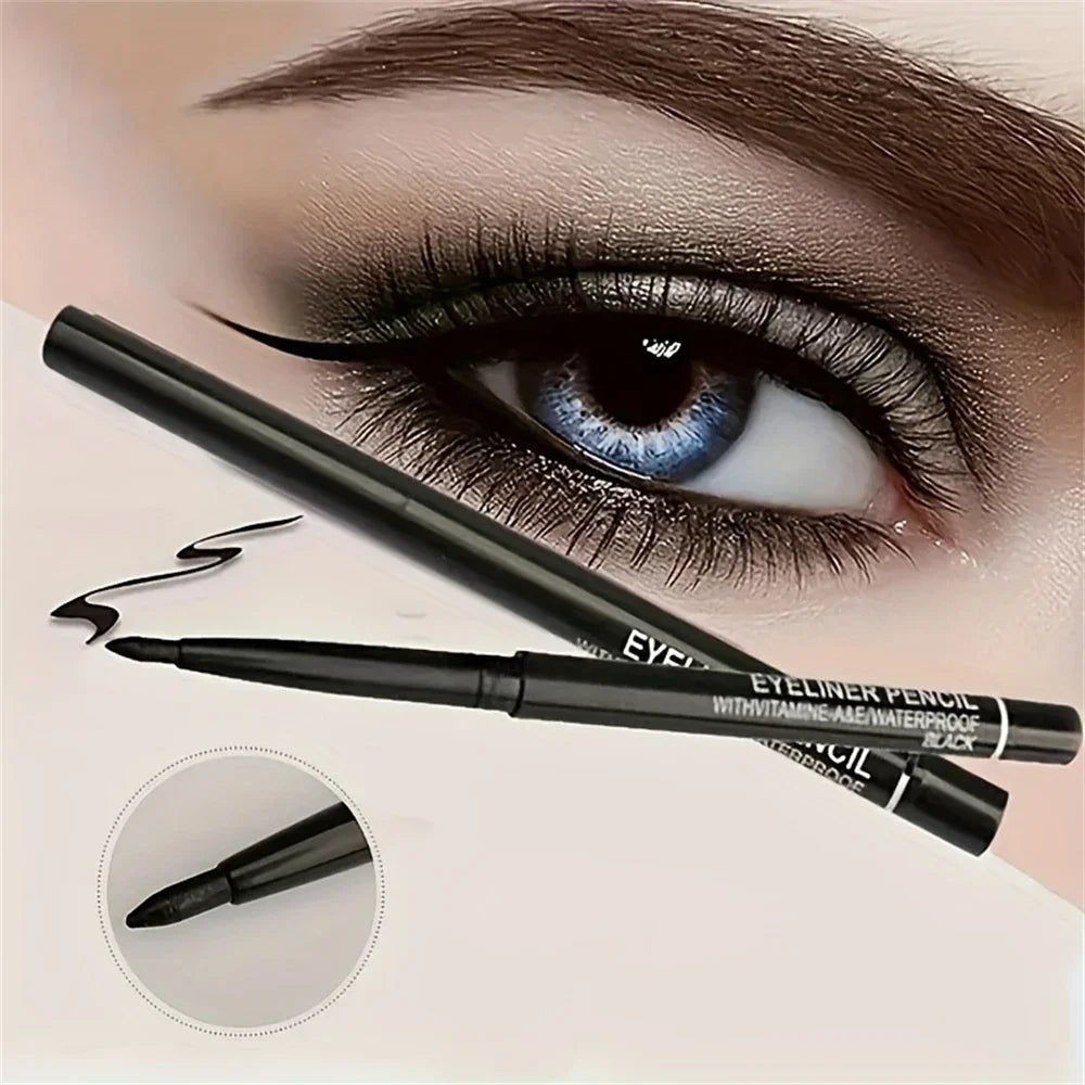 MKNK 3Pcs Waterproof & Sweat-Proof Black Eyeliner Set ✨