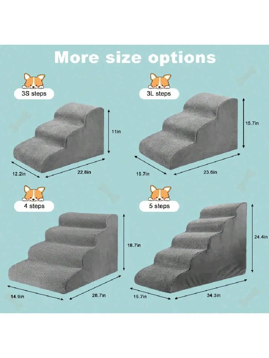 Pet Steps For Dogs & Cats Non-Slip Dog Training Stairs  ✨