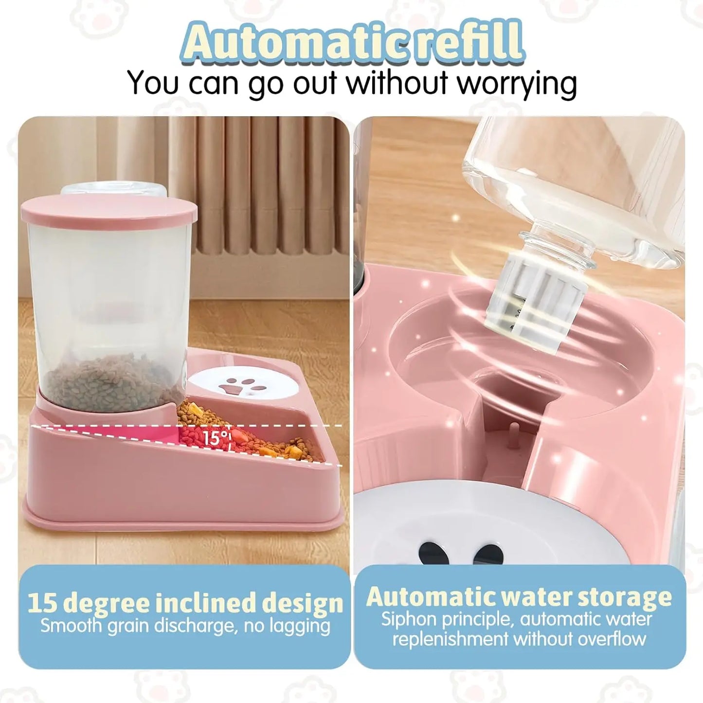 Automatic Cat Feeder & Water Dispenser ✨