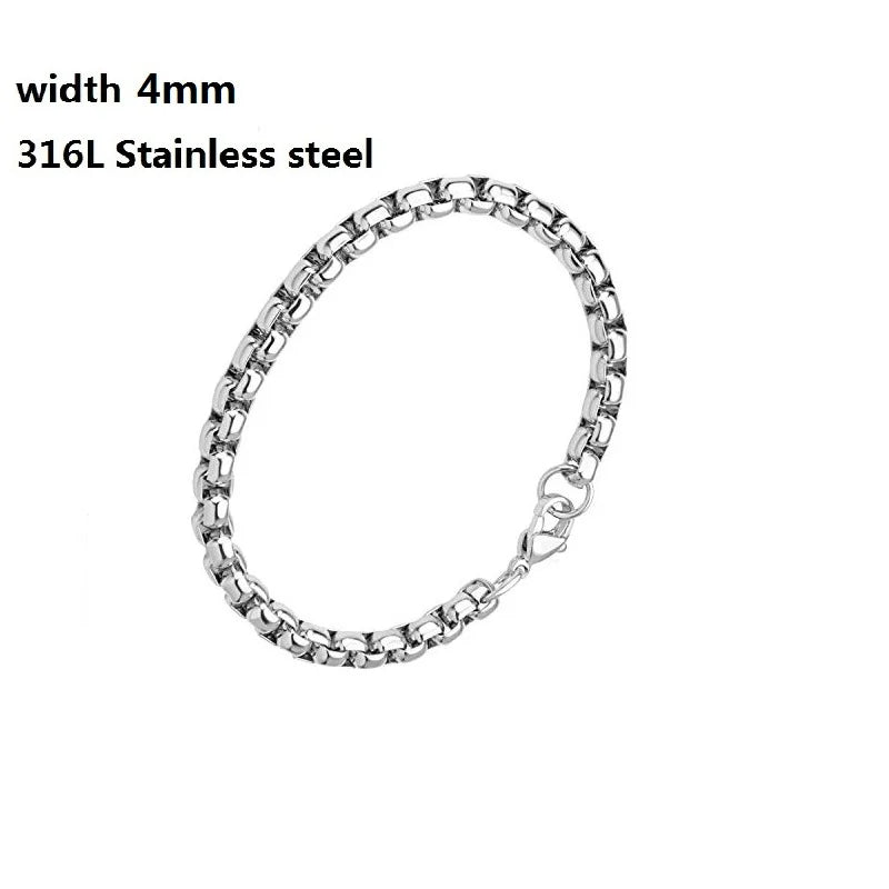 Stainless Steel Cuban Chain Link Bracelet ✨