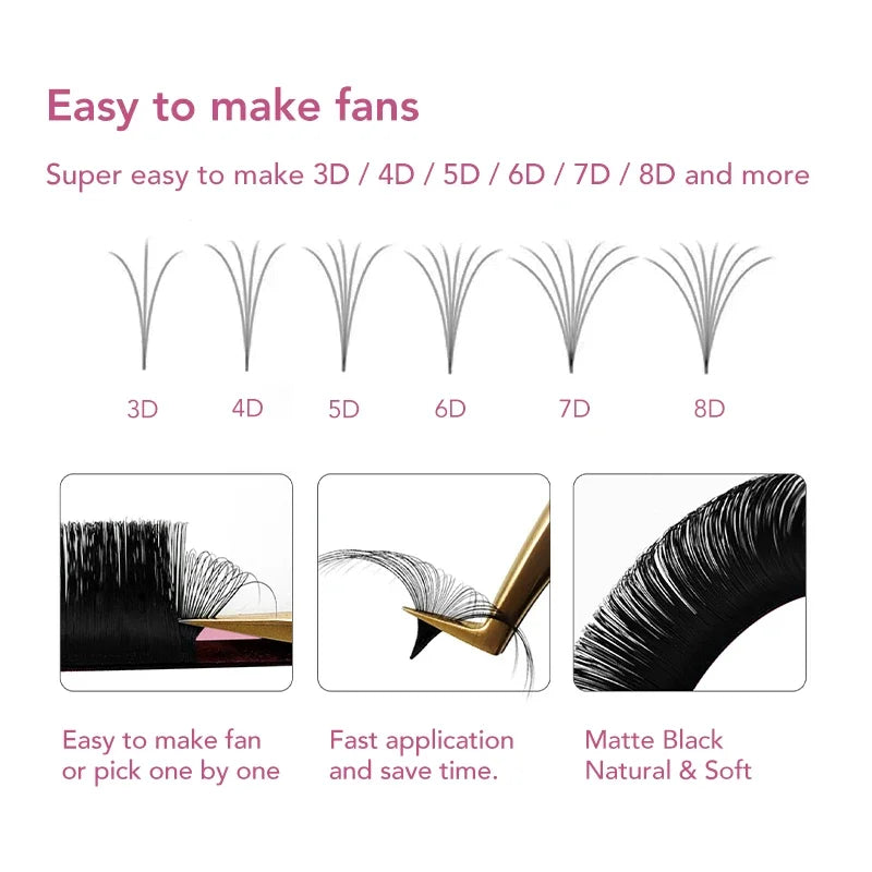 DIYDAY Easy Fanning Eyelash Extension ✨