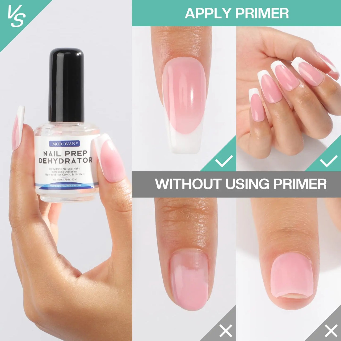 Natural Nail Dehydrator and Acid-Free Primer for Acrylic and Gel Nail Polish ✨