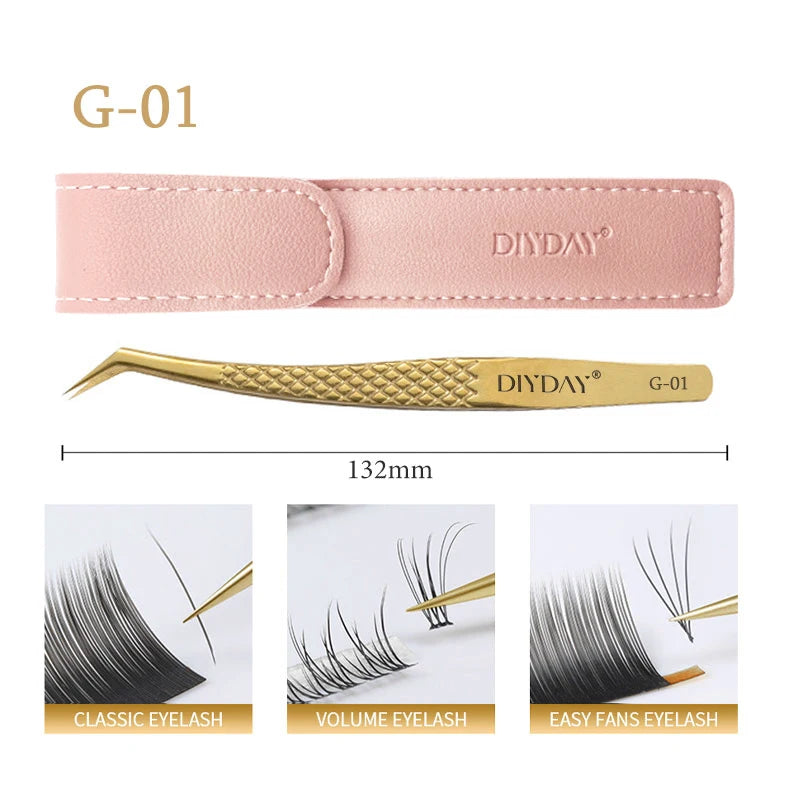 DiYDaY Anti-slip Eyelash Extension Tweezers ✨