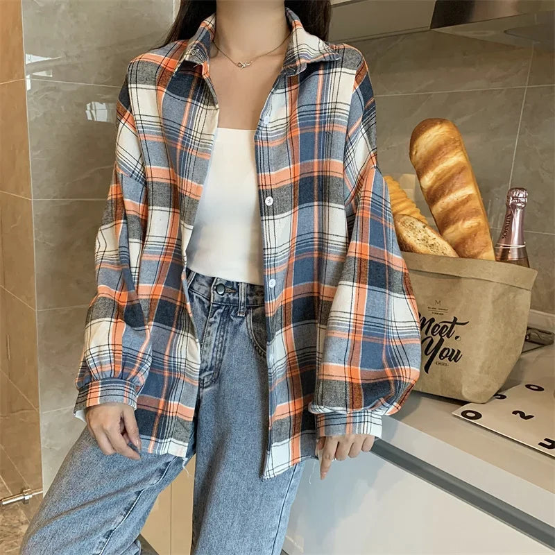 Women's Long Sleeve Plaid Flannel 💕