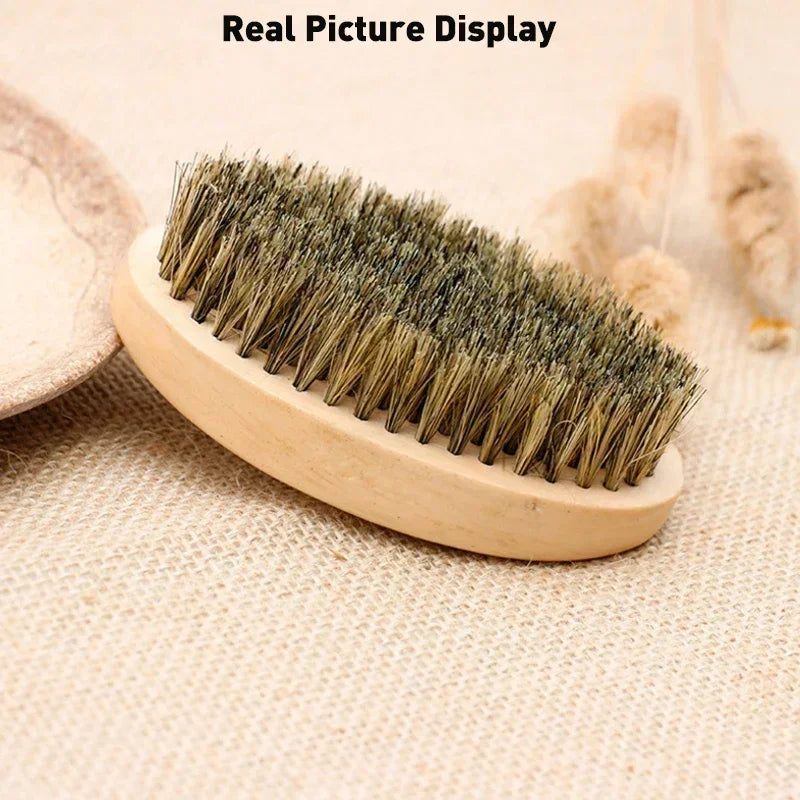 Professional Soft Boar Bristle Wood Brush ✨