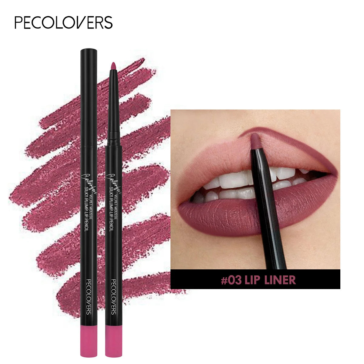 PECOlovers Waterproof Matte Lipliner Pencil ✨