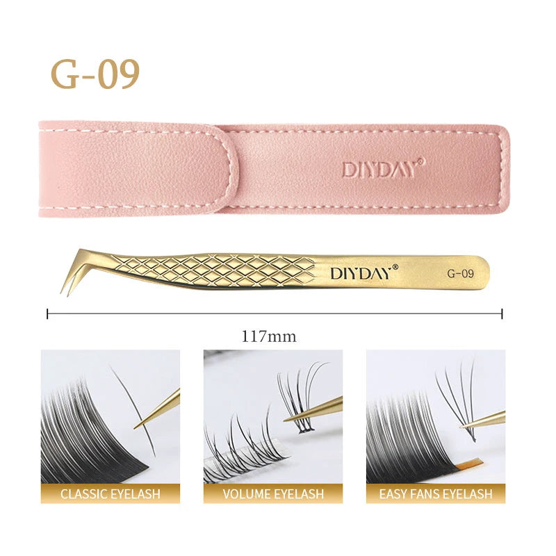 DiYDaY Anti-slip Eyelash Extension Tweezers ✨