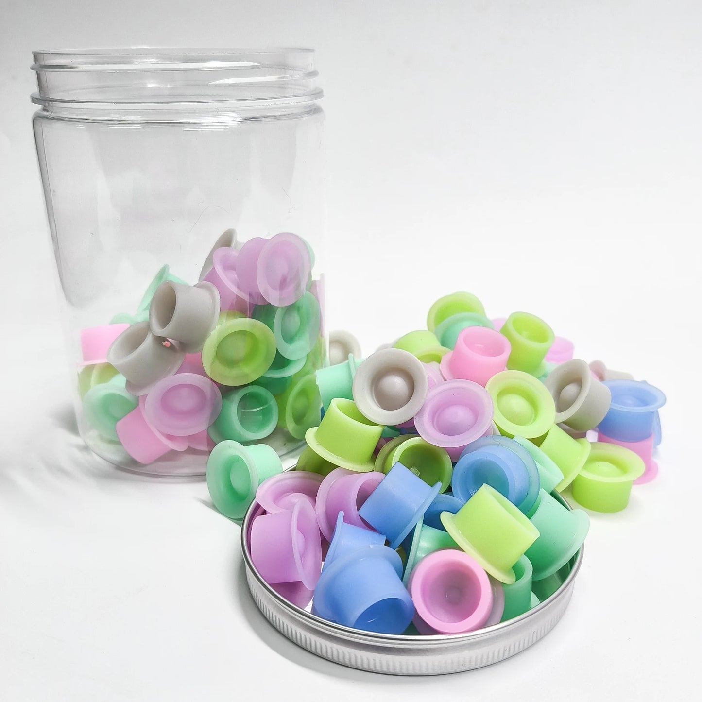 100pcs Disposable Silicone Ink Cups ✨