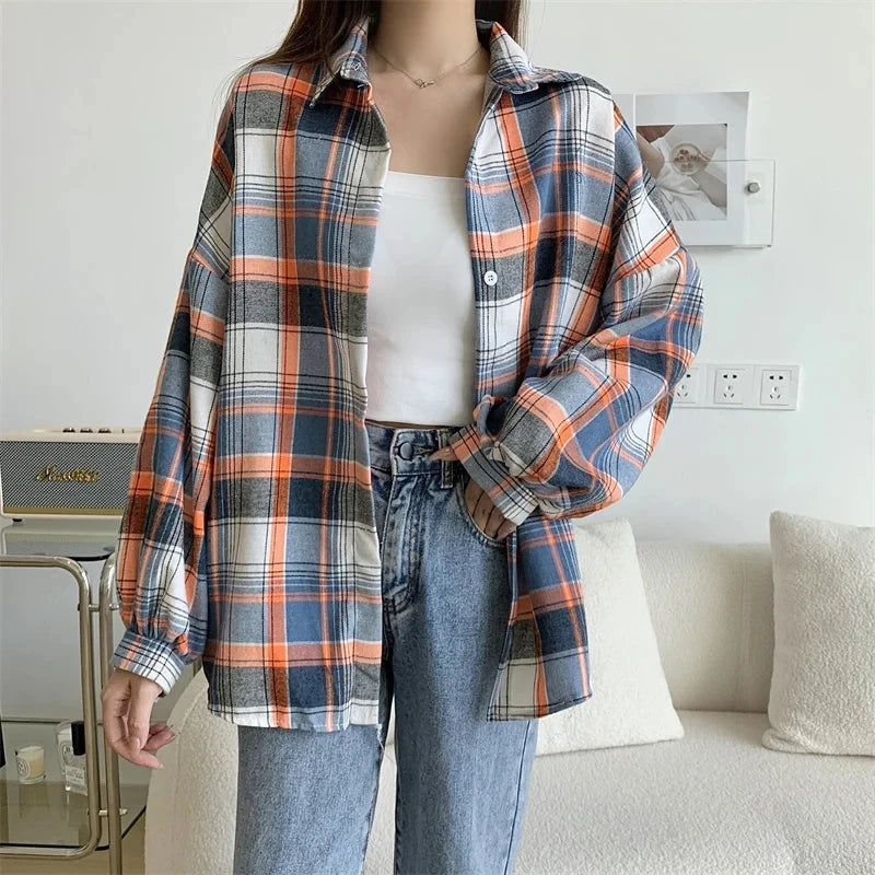 Women's Long Sleeve Plaid Flannel 💕