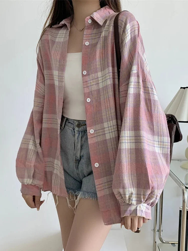 Women's Long Sleeve Plaid Flannel 💕