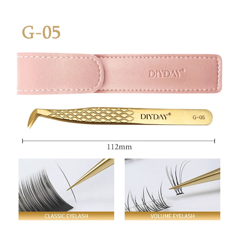 DiYDaY Anti-slip Eyelash Extension Tweezers ✨