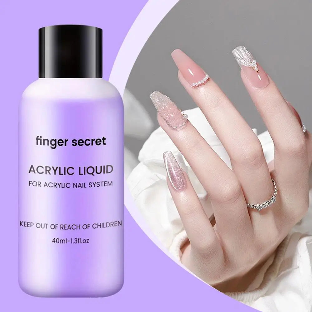 Finger Secret Acrylic Liquid For Acrylic Powder Dust ✨