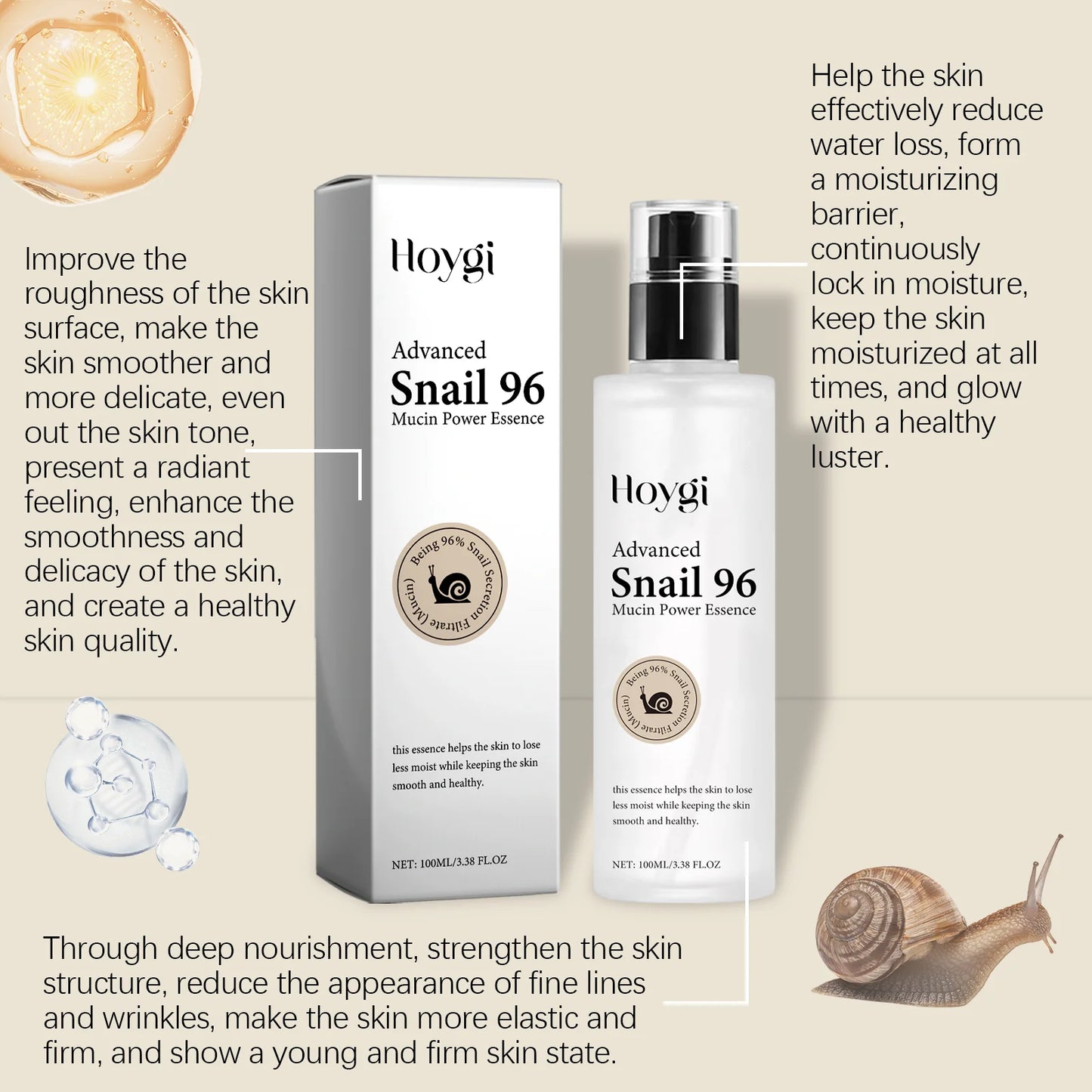 Hoygi Advanced Snail 96 Mucin Serum ✨