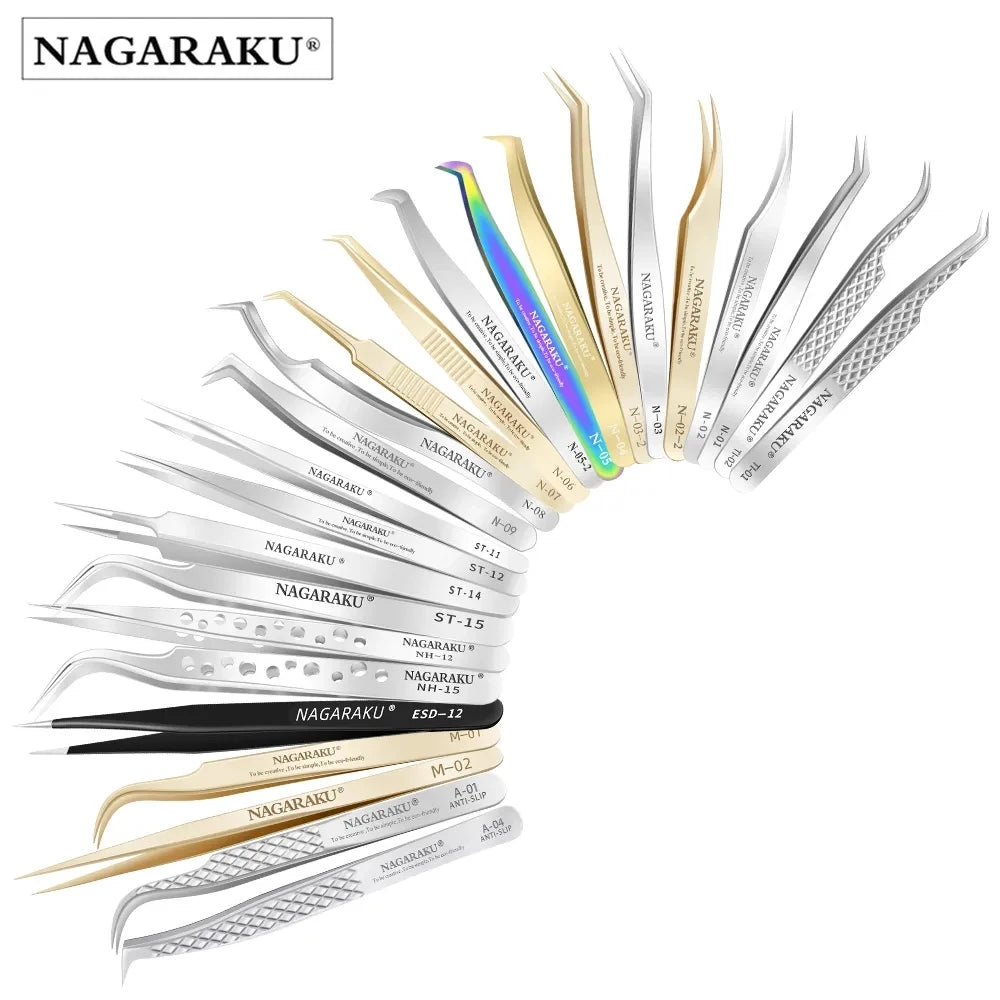 NAGARAKU Eyelash ExtensionTweezers ✨